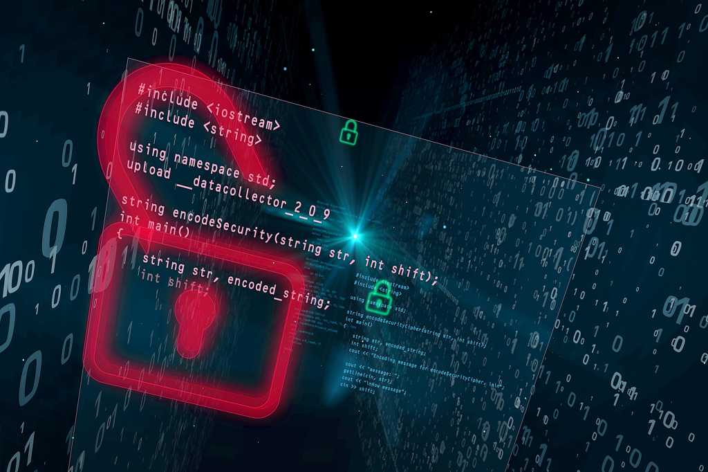 Data breach > open padlock allowing illicit streaming data collection