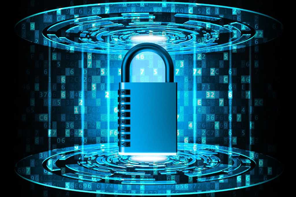 Application security > Software code + data protected with a lock