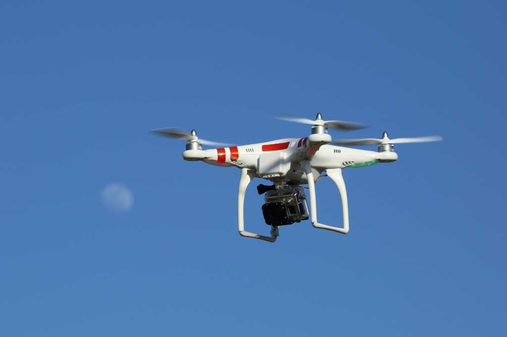 drone with gopro digital camera mounted underneath   22 april 2013