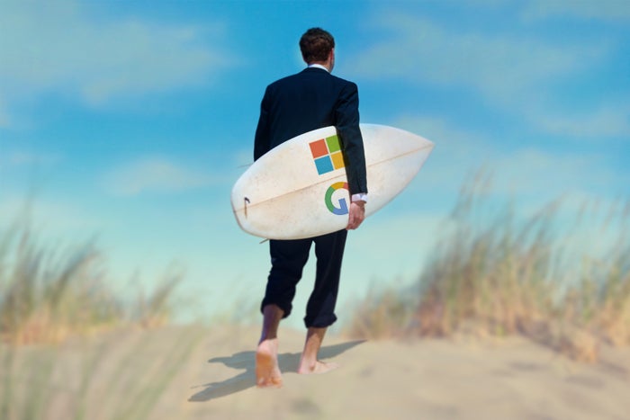 microsoft google surfing cloud primary