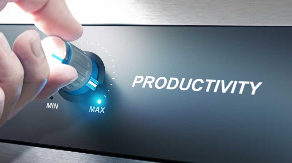 moving dial to max for productivity