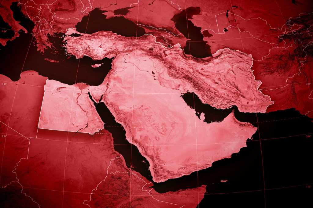 CIO | Middle East  >  Regional topographic map